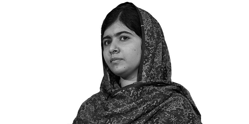 Personalidades para aprender na escola Malala