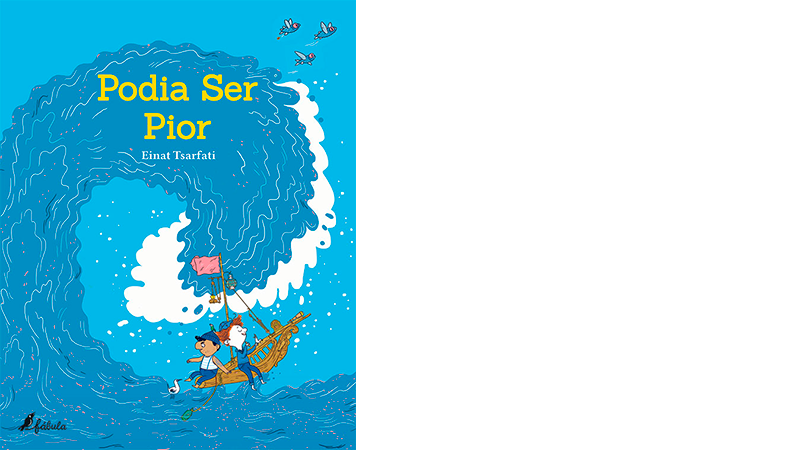 capa de livro: mar e duas pessoas num barco castanho 